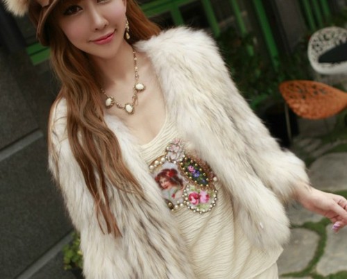 New Korean Style Short High Imitation Fox Fur