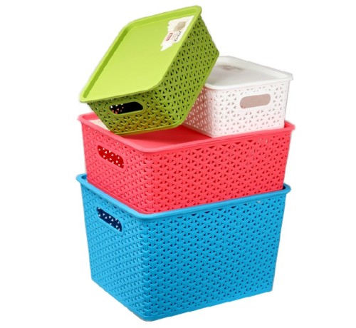 Plastic Storage Basket Toy Storage Basket Storage Box Desktop Storage Box