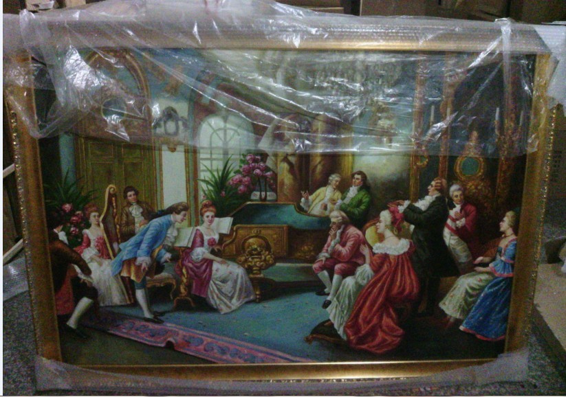 手工欧式宫廷油画