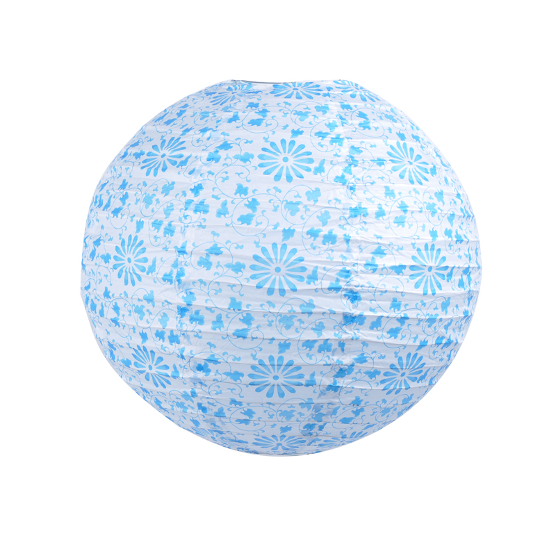 14寸的青花瓷图案纸灯笼