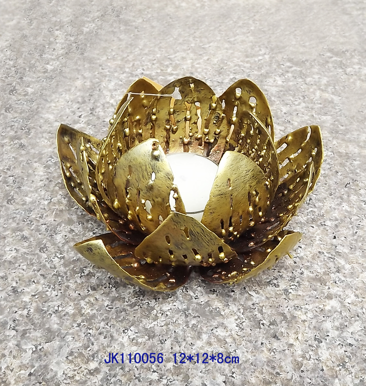 iron lotus series iron lotus candle holder