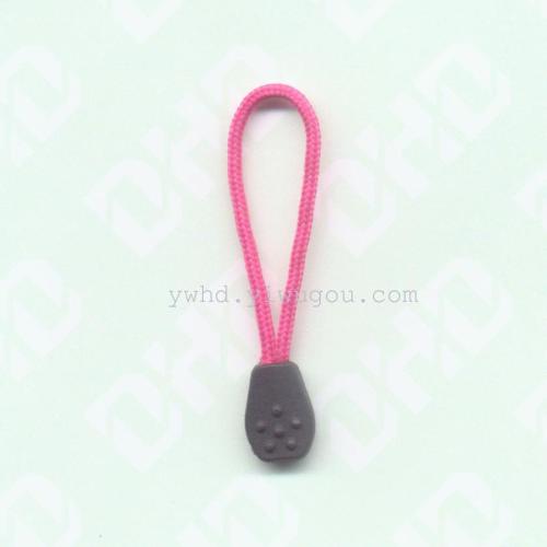 PVC Environmentally Friendly Injection Molding Clothing Luggage Accessories Rope Zipper Head Pull Tail Pull Tab