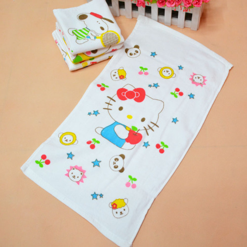 One Side Gauze One Side Terry Gauze Towel Absorbent Children‘s Printing Towel Face Towel 25 * 50cm