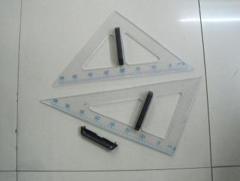 透明教学三角尺教学透明三角尺带手柄