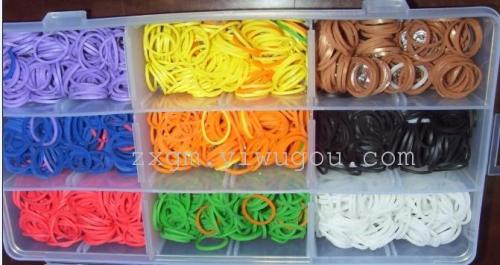 21 Grid Plastic Box Assembly Color Multiple Elastic Band