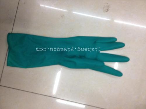 Disposable 12-Inch Latex Gloves Green Left and Right Hand Grade A