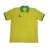 230g tanghua yellow-green matching color lapel front button pockets with embroidery short sleeve t-shirt