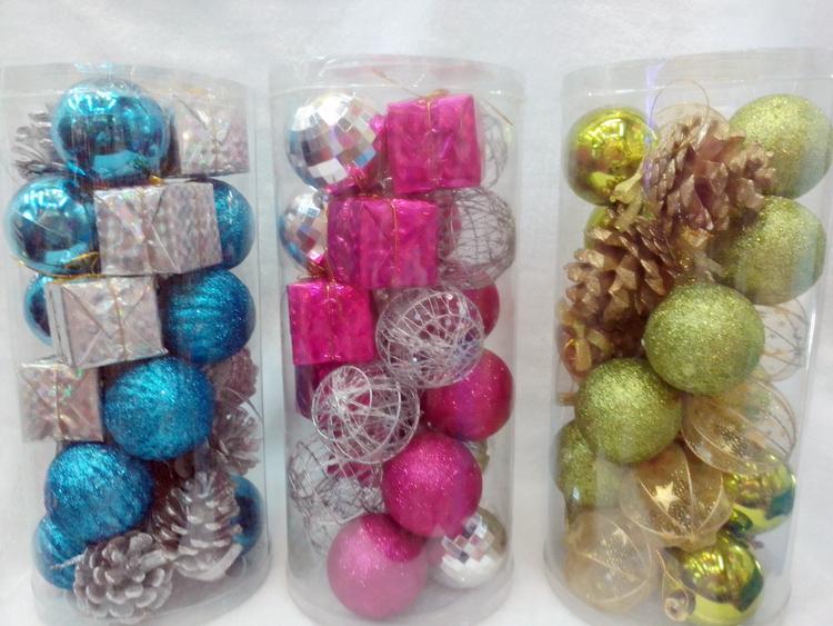 圣诞球礼盒套装 圣诞装饰品 挂件