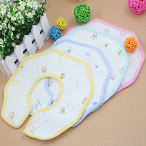 foreign trade baby saliva towel round octagonal bib baby products factory direct sales