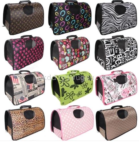 Advanced Foldable Pet Bag Dog Bag Cartoon Cat Handbag Outing Carrying Case Portable Bag Pet Supplies