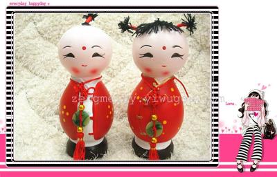 China Doll ceramic piggy bank (large) pottery-making festive decorations wedding creative ornaments Lin