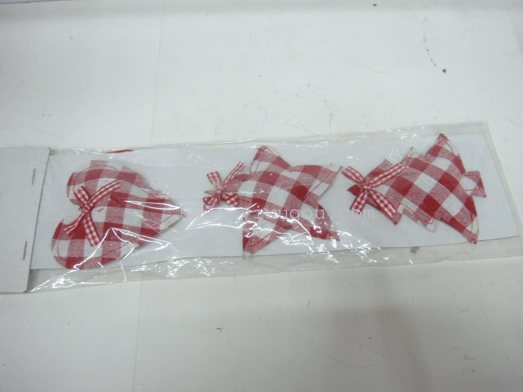 厂家直销圣诞系列挂件 布艺挂件