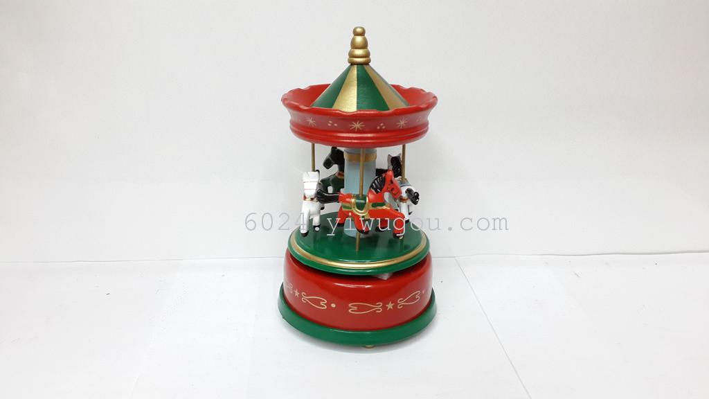 厂家直销圣诞系列装饰品 旋转木马装饰品