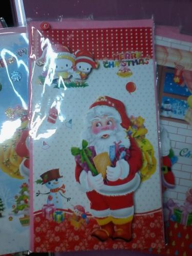 Christmas Greeting Card Santa Claus Box Cosmetic Box