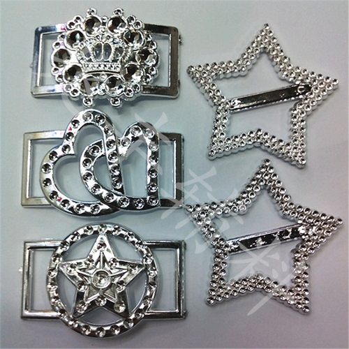 crown plastic plating waist buckle five-pointed star heart-shaped decorative buckle trench coat japanese buckle round