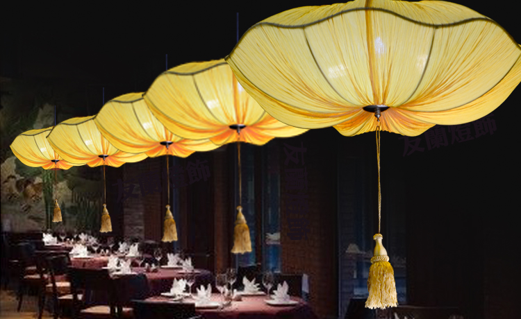 铁艺荷叶灯海洋布灯具低价格出售古典厂家直销高档装饰灯仿羊皮