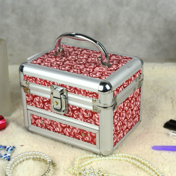 冠宇 特价促销化妆品收纳盒带锁自动抽屉珠宝