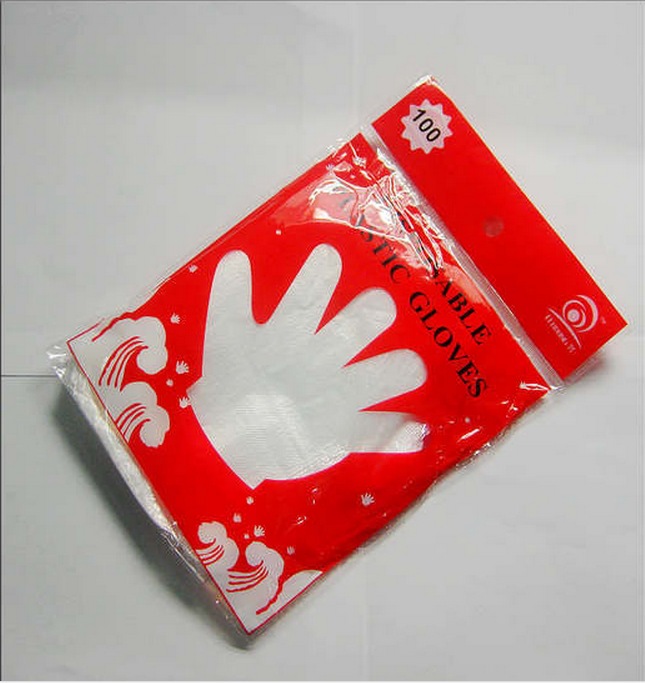 一次性手套展  薄膜手套 PE食用塑料手套  两元批发
