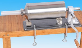 不锈钢手动家用灌肠器 腊肠自制机 卧式 手摇_