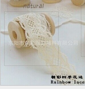 cotton lace， all-cotton edge， lace