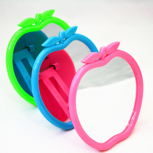 Factory Direct Sales Plastic Single-Sided Table Mirror Apple Cosmetic Mirror Mirror