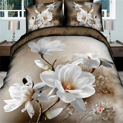 Popular Products Exported to African Countries Are in Stock Customization as Request Pure Cotton All Cotton Four-Piece Snow Pigeon Home Textiles