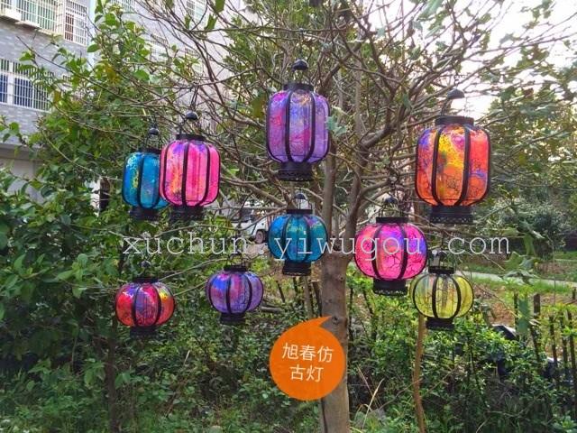 厂家直销小冬瓜铁艺仿古灯中秋灯笼桶/红色酒店装饰婚庆灯