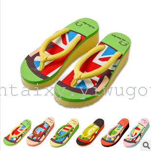flip flops flag wedge slippers factory direct sales one-piece delivery