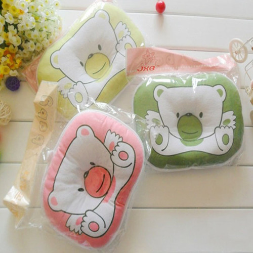 New Baby Headrest Anti-Bias Headrest Baby Pillow Bear Shaping Pillow Anti-Bias Headrest Infant Supplies 