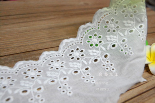 10cm Cotton Cloth Embroidery Lace Children‘s Clothing/Bedding Accessories