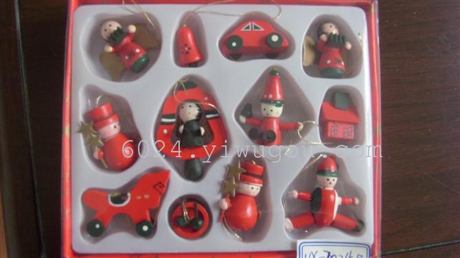 厂家直销圣诞系列挂件 木质挂件