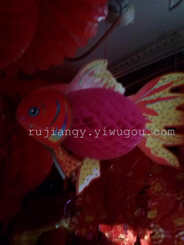 鱼灯笼 喜庆灯笼 塑料灯笼 婚庆装  饰节日灯笼 广告灯笼