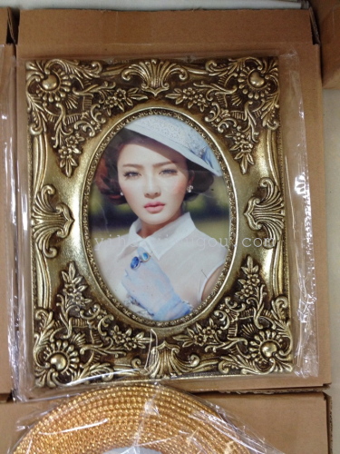 European-Style Retro Country Photo Frame Distressed Resin Photo Frame Small Photo Frame Decorative Ornaments Shooting Props