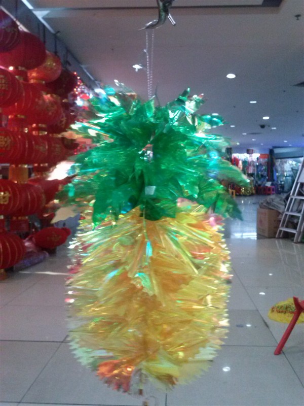 水晶菠萝灯 塑料纸灯笼喜庆灯笼婚庆装饰节日用品