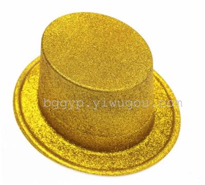 Glitter top hat；Party hat；PVC hat