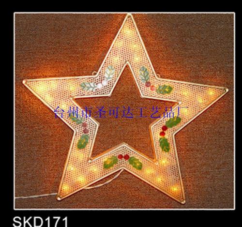 Christmas Lights Fluorescent Fixture Modeling Lights Holiday Lights Five-Pointed Star