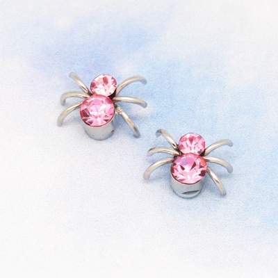 Color earring rhinestone spider magnet magnet factory direct wholesale wave of non-pierced earrings for men and women