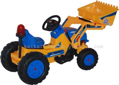 Baby electric excavators bulldozers with lights high quality WTJ-002