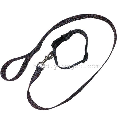 pet supplies dog leash environmentally friendly non-toxic traction rope collar set webbing dog chain pet rope small and medium-sized dogs