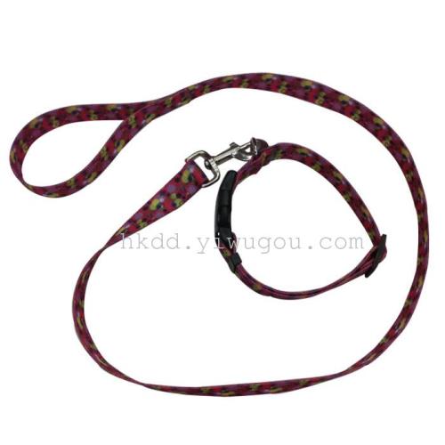 Pet Supplies Dog Leash Traction Rope Necklet Set Webbing Dog Leash Pet Rope small and Medium Dog Pull Belt