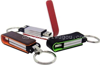 Business gifts leather case USB premium u u 8g cortex personalized custom logo ideas