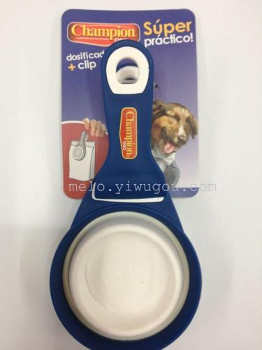 Dog Food Measuring Spoon Folding Dog Food Spoon Clip Food Dog Food Shovel Food Sealing Clip Sealing Clip