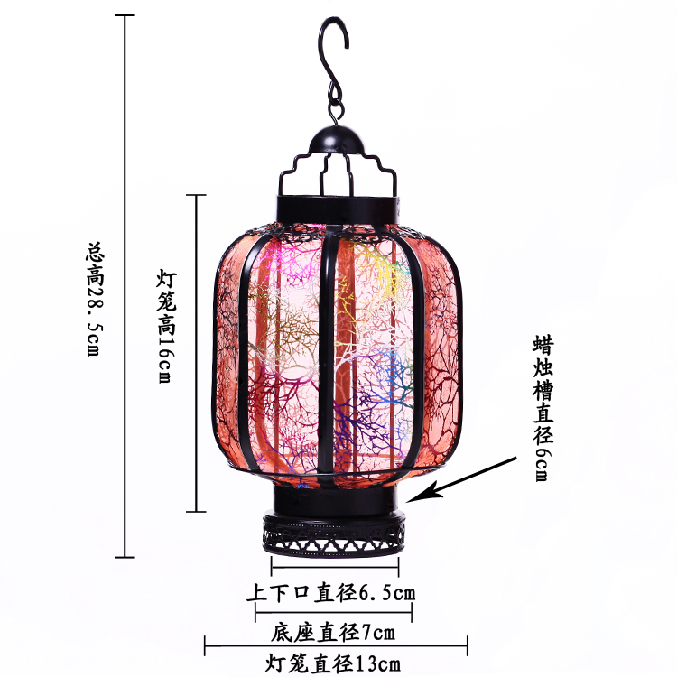 砖石形纱布灯笼装饰挂件装饰灯钢丝大灯笼