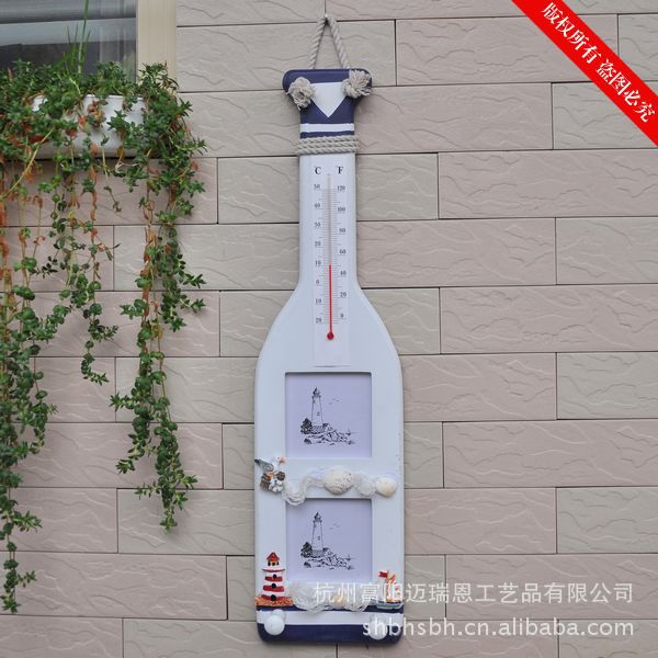 温度计 相框 桨片组合相框 地中海风格 挂钩 MA17024