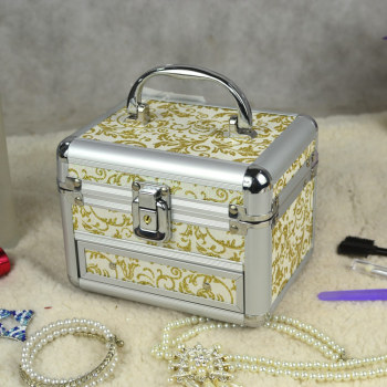 冠宇 特价促销化妆品收纳盒带锁自动抽屉珠宝