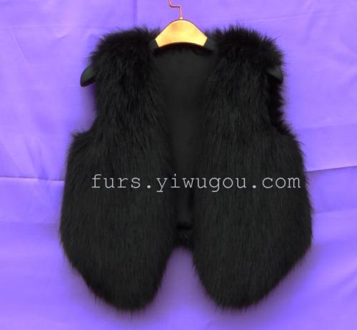 high imitation fox fur vest fur jacket fox fur sleeveless clothes new fur coat
