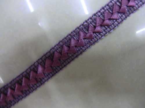 triangle edge， wrapping belt， polyester ribbon lace，