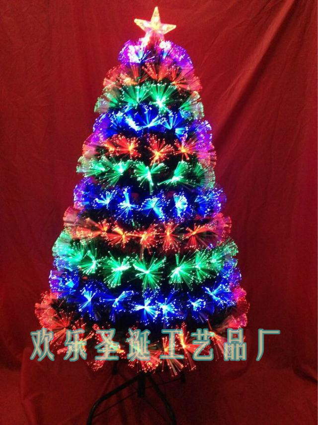 三色毛头树  光纤梅花树  LED满天星 圣诞装饰工艺