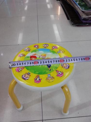 round baby stool children‘s plastic stool cartoon character plastic stool