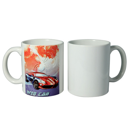 1Oz White Cup High Quality Ceramic Cup with Thermal Transfer Coating Factory Processing Orange Sub 
